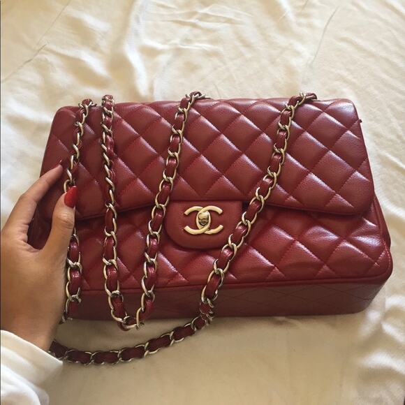 CHANEL Caviar Jumbo Double Flap - Picture 1 of 8